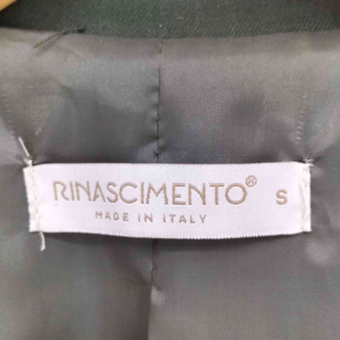 リナシメント rinascimento イタリア製 アシンメトリー ダブル テーラードジャケット レディース import:S