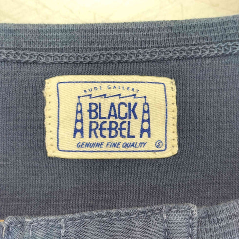 ルードギャラリーブラックレーベル RUDE GALLERY BLACK REBEL L/Sヘンリーネックカットソー メンズ JPN:S