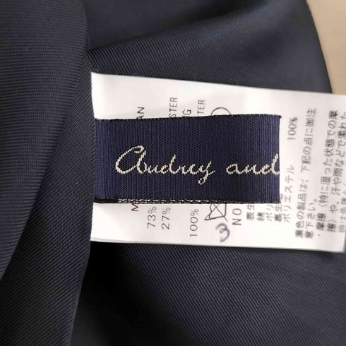 オードリーアンドジョンワッド Audrey and John Wad ノーカラー ベルテッド トレンチコート レディース JPN:M