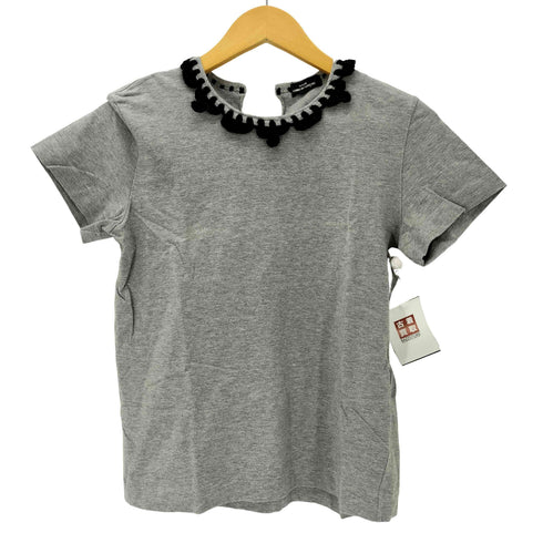 トリココムデギャルソン tricot COMME des GARCONS AD2013 アクリル 刺繍 デザイン ネック Tシャツ レディース JPN:M