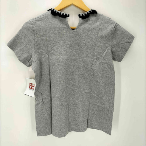 トリココムデギャルソン tricot COMME des GARCONS AD2013 アクリル 刺繍 デザイン ネック Tシャツ レディース JPN:M