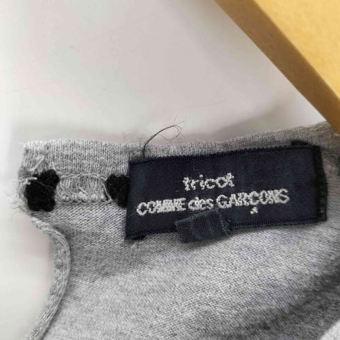 トリココムデギャルソン tricot COMME des GARCONS AD2013 アクリル 刺繍 デザイン ネック Tシャツ レディース JPN:M