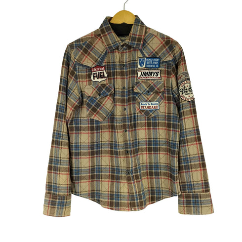ジャックローズ JACKROSE ワッペン付き コットン L/S シャツ メンズ JPN:M