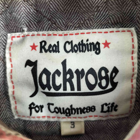 ジャックローズ JACKROSE ワッペン付き コットン L/S シャツ メンズ JPN:M