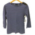 トリココムデギャルソン tricot COMME des GARCONS カレッジボタン 装飾 ボーダー L/S Tシャツ レディース JPN:S