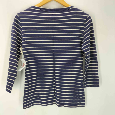 トリココムデギャルソン tricot COMME des GARCONS カレッジボタン 装飾 ボーダー L/S Tシャツ レディース JPN:S