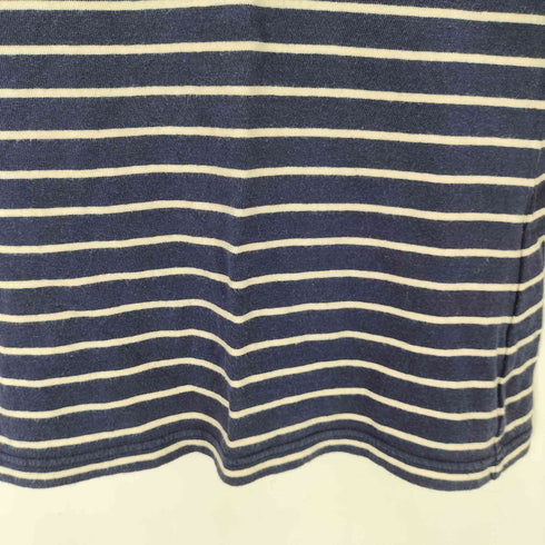 トリココムデギャルソン tricot COMME des GARCONS カレッジボタン 装飾 ボーダー L/S Tシャツ レディース JPN:S
