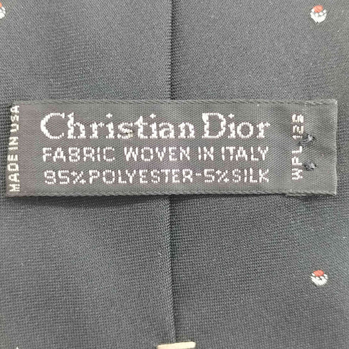 クリスチャンディオール Christian Dior 総柄 シルク混 ネクタイ メンズ
