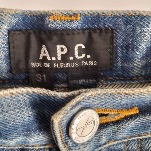 アーペーセー A.P.C. STANDARD スタンダード 5ポケット ボタンフライ テーパード デニム パンツ レディース 31