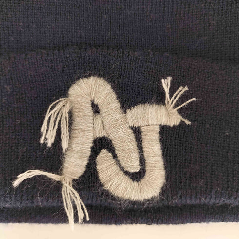アルマーニジーンズ ARMANI JEANS イタリア製 AJロゴ刺繍 ニット帽 メンズ 2