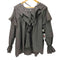 wee9s big collar frill blouse 付け襟ビッグカラーフリルブラウスチュニック レディース FREE