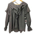 wee9s big collar frill blouse 付け襟ビッグカラーフリルブラウスチュニック レディース FREE