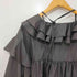 wee9s big collar frill blouse 付け襟ビッグカラーフリルブラウスチュニック レディース FREE