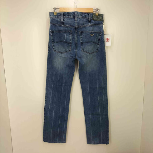 アルマーニジーンズ ARMANI JEANS ダメージ加工 ストレートデニムパンツ Y2K メンズ 31/30