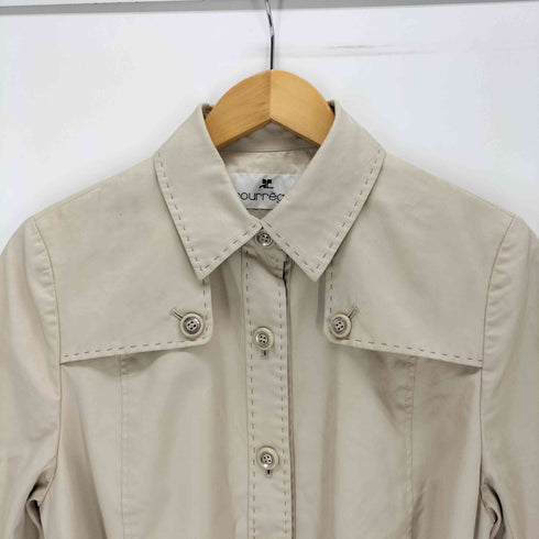 クレージュ courreges ステッチデザイントレンチコート レディース 9AR