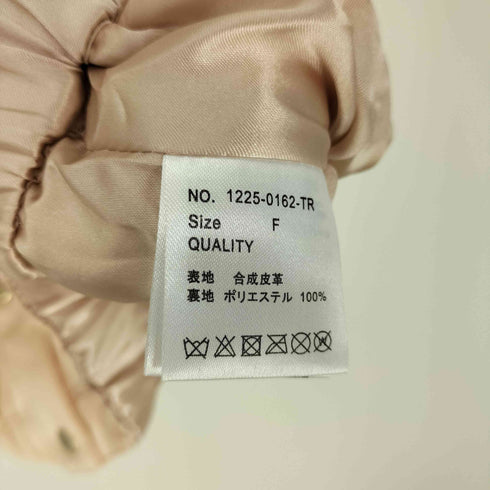 トリートユアセルフ TREAT URSELF フェイクレザー クロップド S/S ジャケット メンズ FREE