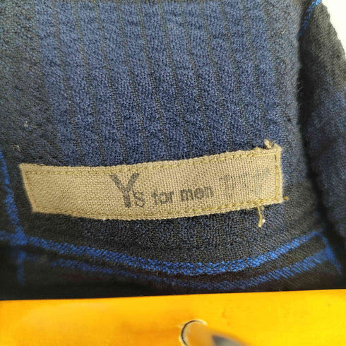 ワイズフォーメン Ys for men 90S 茶タグ ウールチェックシャツ メンズ