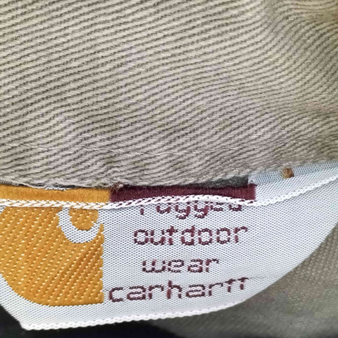 カーハート Carhartt レギュラーカラー フラップポケット サンドストーン ロゴ刺繍 L/S ワーク ネル シャツ メンズ