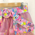 6%DOKIDOKI 総柄メッシュ切替ミニスカート レディース