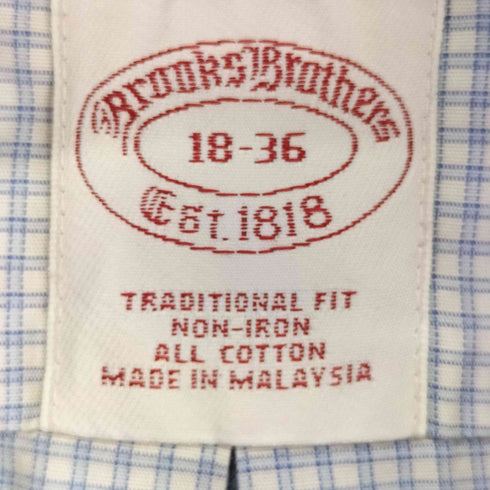 ブルックスブラザーズ BROOKS BROTHERS L/S BD チェックシャツ メンズ 18-36