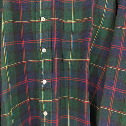 エルエルビーン L.L.Bean 80S MADE IN USA タータンチェック シャツ メンズ