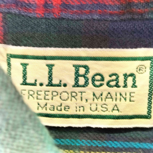 エルエルビーン L.L.Bean 80S MADE IN USA タータンチェック シャツ メンズ