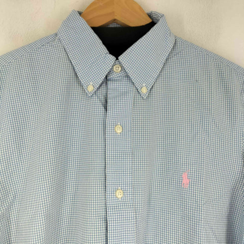 ラルフローレン RALPH LAUREN CUSTOM FIT L/S BD チェックシャツ メンズ JPN:M
