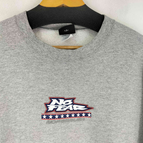 ノーフィアー NO FEAR 90s USA製 フロントプリント スウェット メンズ