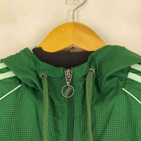 アディダス adidas 00s ロゴ刺繍 ナイロンジップアップパーカー メンズ import:L