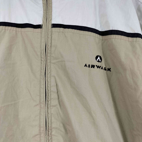 エアウォーク AIRWALK ロゴ刺繍 ナイロンフーデッドジャケット メンズ JPN:M