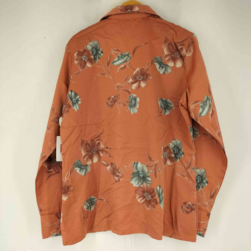 70S 花柄 開襟シャツ メンズ JPN:L