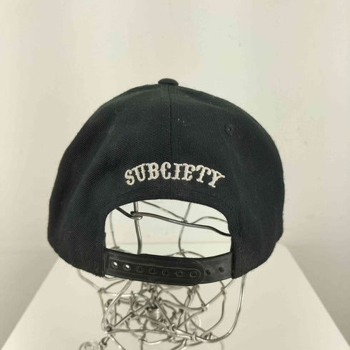 サブサエティ Subciety フロント刺繍 ベースボールキャップ メンズ