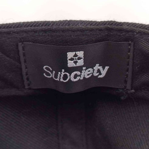 サブサエティ Subciety フロント刺繍 ベースボールキャップ メンズ