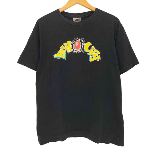 アベイシングエイプ A BATHING APE 00s BAPE CITY エイプヘッドプリント クルーネックTシャツ メンズ JPN:L