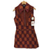 ジャストカヴァリ Just Cavalli MADE IN ITALY ハラコ切替ワンピース レディース JPN:40