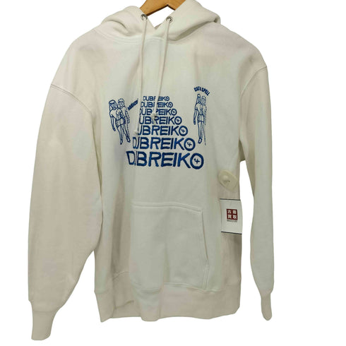 DUBREIKO 刺繍デザイン プルオーバー パーカー メンズ JPN:XL
