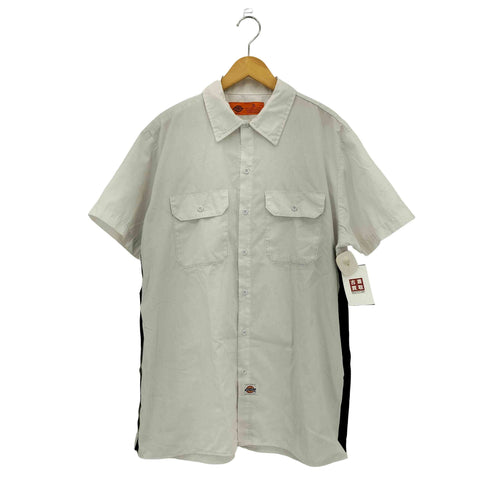 ディッキーズ Dickies ワンポイント刺繍 サイドライン ワークシャツ メンズ import:XL