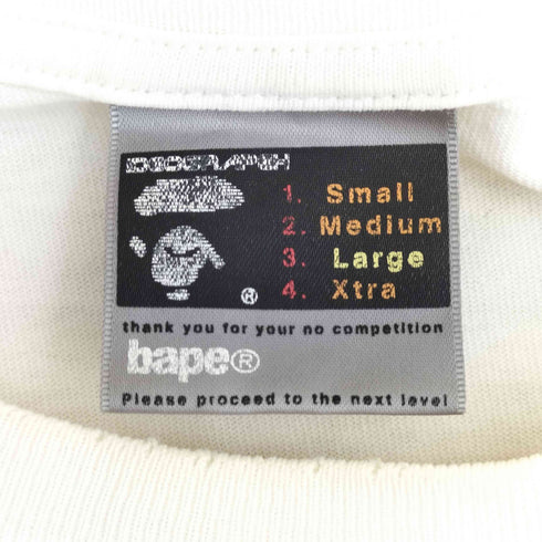 アベイシングエイプ A BATHING APE 00s authorized felicitee クルーネック半袖Tシャツ メンズ JPN:L