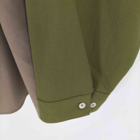 マルニ MARNI 22SS ウールトロピカルカラーブロックシャツ メンズ EUR:52