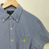 ラルフローレン RALPH LAUREN クラシックフィット シアサッカー ギンガムチェック ボタンダウン S/S シャツ メンズ import:S