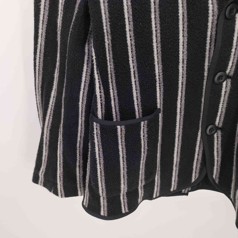 フレッドペリー FRED PERRY ストライプ フリース 3B テーラード ジャケット メンズ import:M