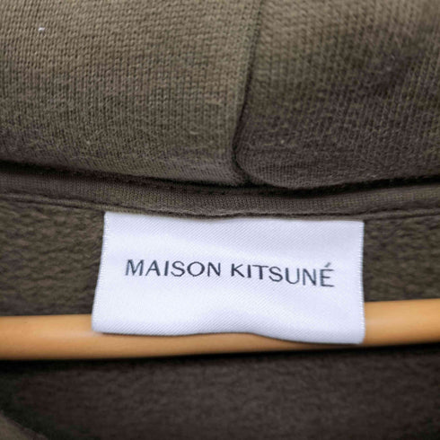 メゾンキツネ MAISON KITSUNE COLLEGE FOX EMBROIDERED COMFORT パーカー メンズ JPN:XL