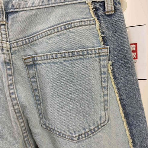 ジーユー GU 2トーンバレルレッグジーンズ レディース JPN:M