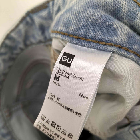 ジーユー GU 2トーンバレルレッグジーンズ レディース JPN:M