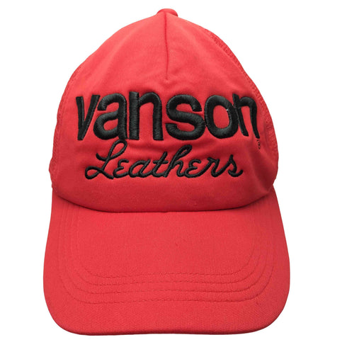 バンソン VANSON ロゴ刺繍 6パネル メッシュ キャップ メンズ