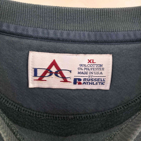 ラッセルアスレチック RUSSELL ATHLETIC 90s USA製 DAC 前V クルーネックスウェット メンズ import:XL