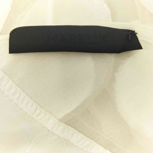 マレーラ MARELLA シルク混 ドット ノースリーブワンピース レディース JPN:40