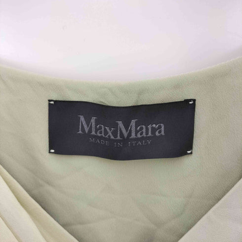 マックスマーラ MAX MARA シルク リボン ノースリーブワンピース レディース JPN:40