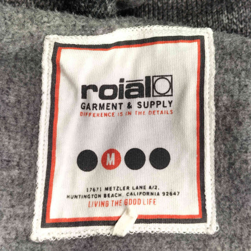 ロイアル roial 裏起毛ロゴパーカー メンズ import:M