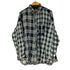 funset of art marin county made 刺し子パッチワークチェックシャツ メンズ M